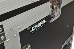 Cobra Rack Flight Case – 10U Sloping Top, 12U Bottom Space for Audio Gear